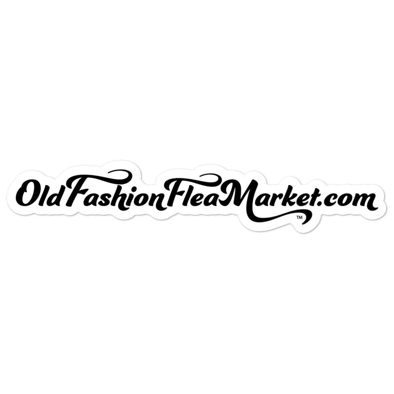 OldFashionFleaMarket.com Logo Black Sticker