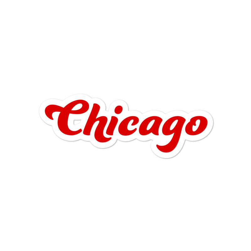 Chicago Red Sticker
