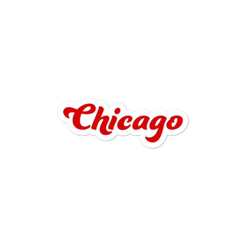 Chicago Red Sticker