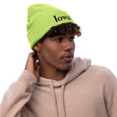 Iowa Green Ribbed Knit Beanie