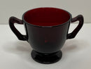 Ruby Red Small Sugar Bowl
