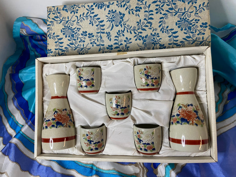 Japanese Ceramic 7 Piece Sake Set