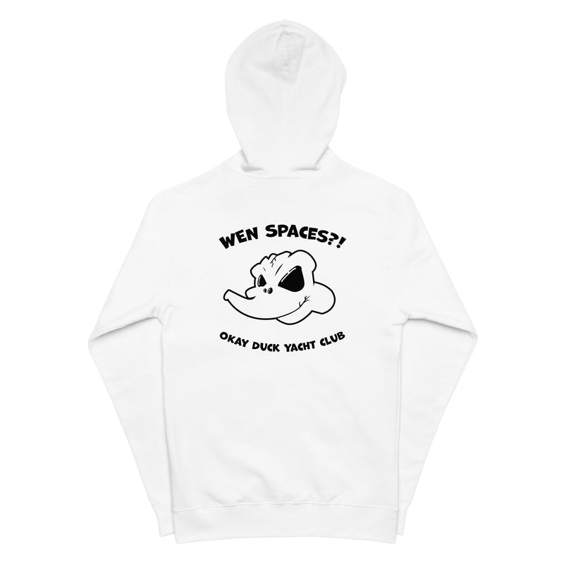 Wen Spaces?! Okay Duck Yacht Club hoodie by ODYC