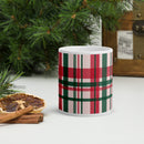 Red'Green Plaid Glossy Mug