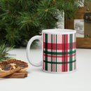 Red'Green Plaid Glossy Mug