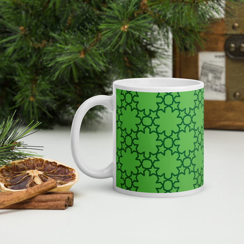 Green Abstract Mug