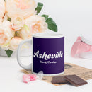 Asheville NC Purple Glossy Mug