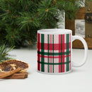 Red'Green Plaid Glossy Mug
