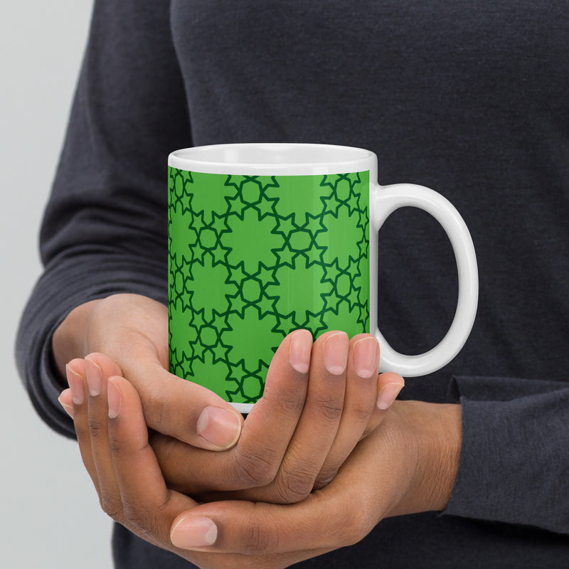 Green Abstract Mug