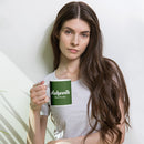 Asheville NC Forest Green Glossy Mug