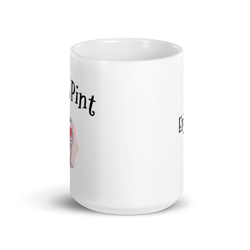 Mega Pint Enjoy - White Glossy Mug