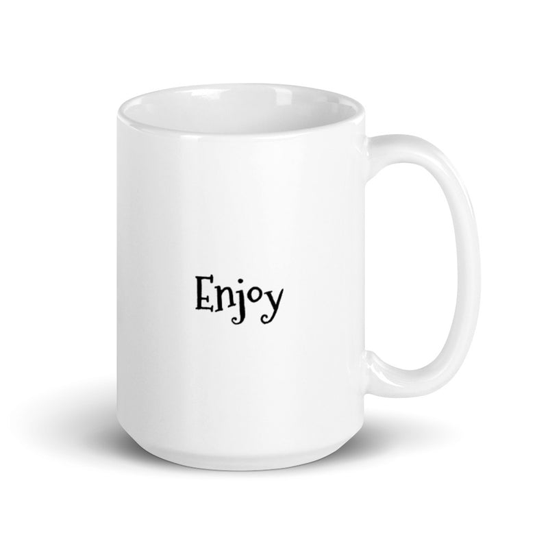 Mega Pint Enjoy - White Glossy Mug