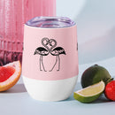 Flamingo Wine Tumbler Pink