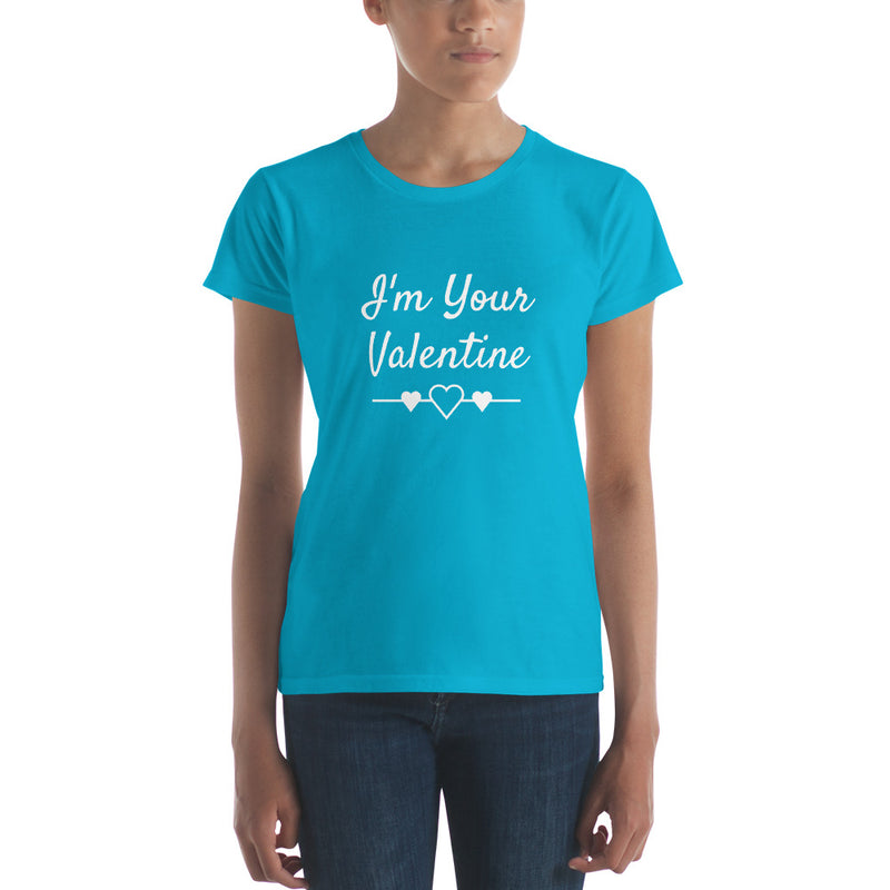 I'm Your Valentine Blue Women's T-Shirt