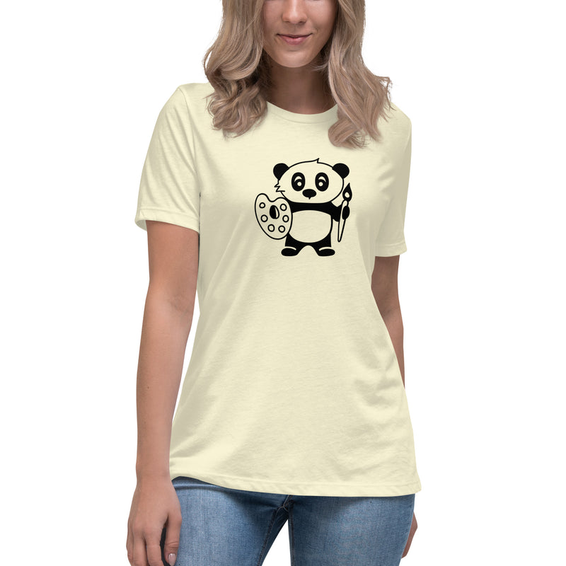 Artist Panda Women's Relaxed T-Shirt