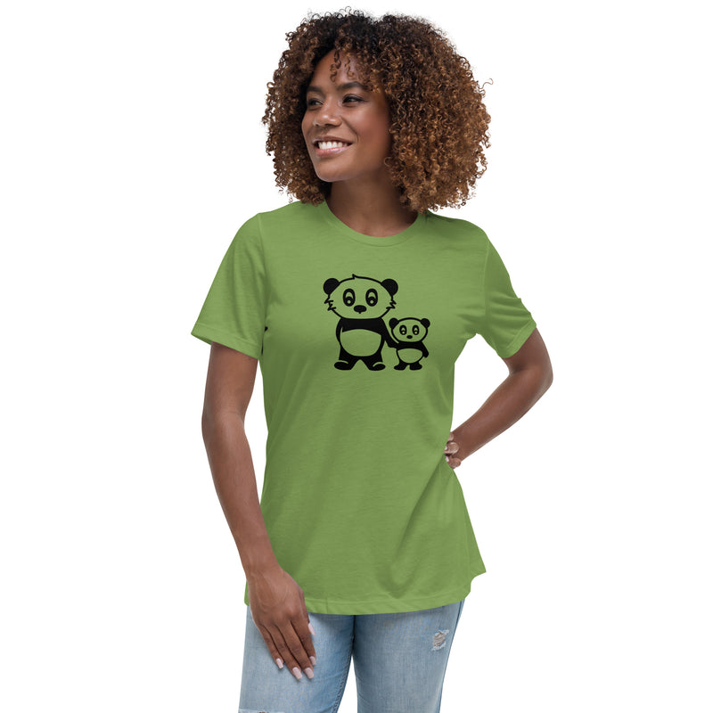 Mama Panda Women's Relaxed T-Shirt