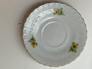 Vintage Royal Sealy Yellow Rose Saucer